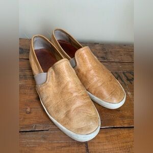 Frye leather loafers 
Slip ons